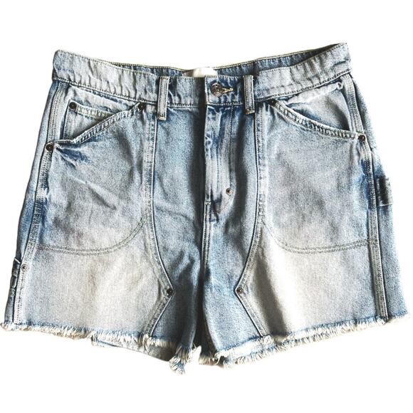Current/Elliot The Goldmine Dream Water High Rise Light Wash Shorts - Picture 2 of 10